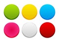 Set of color buttons Royalty Free Stock Photo