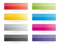 Set of color buttons Royalty Free Stock Photo