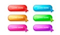 Set color cursor button, link tap, event web element. Vector illustration Royalty Free Stock Photo