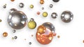 set of color glass balls Royalty Free Stock Photo