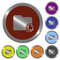 Color copy folder buttons Royalty Free Stock Photo