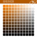 Set 04 Color Palettes for Textile Prints. Tints and Shades Chart, Colors Guide Swatches. Royalty Free Stock Photo