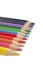 Set of color pencils like rainbow Royalty Free Stock Photo