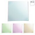 Set of color sheets of note papers. Four sticky notes. Vector il Royalty Free Stock Photo