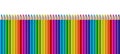 Set of color wooden pencil collection. Panoramic banner background