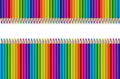 Set of color wooden pencil collection on white background Royalty Free Stock Photo