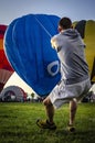 Set of colored hot air balloons.