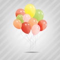 Set of colored ballons Royalty Free Stock Photo