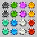 Set colored buttons Royalty Free Stock Photo