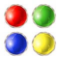 Set of colored buttons Royalty Free Stock Photo