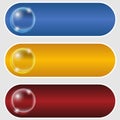 Set colored buttons Royalty Free Stock Photo