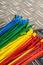 Set colored cable ties Royalty Free Stock Photo