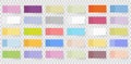 Colored different stickers. Royalty Free Stock Photo