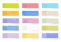 Colored different stickers. Royalty Free Stock Photo