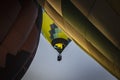 Set of colored hot air balloons.