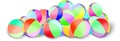 Set of colored inflatable beach balls