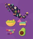 colored mexico items