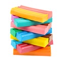 Set of colored plasticine Royalty Free Stock Photo