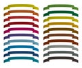 Set of colored ribbons Royalty Free Stock Photo