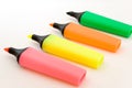 Set of colored soft-tip pens Royalty Free Stock Photo