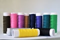 Set for colored threads. Royalty Free Stock Photo