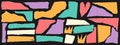 Set of colored torn paper. Design elements for contemporary art collage. Vector illustration Royalty Free Stock Photo