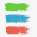 Set of colored vector paint-splatter. The color palette Royalty Free Stock Photo