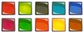 Set of colorful 3d buttons Royalty Free Stock Photo