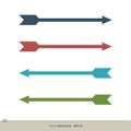 Set Colorful Arrowhead Vector Logo Template Illustration Design. Vector EPS 10