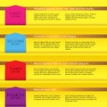 Set of Colorful Banners. Royalty Free Stock Photo