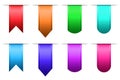 Set of colorful bookmarks on white background Royalty Free Stock Photo