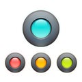 Set of colorful buttons