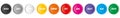 Set of 10 colorful vector buttons Royalty Free Stock Photo