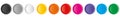 Set of 10 colorful vector buttons Royalty Free Stock Photo