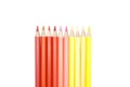 Set of colorful colored pencils Royalty Free Stock Photo