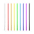 Set of colorful drinking straws. Straws for beverage. Vector illustration isolated on white background Royalty Free Stock Photo