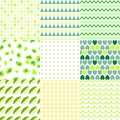 Set of colorful elegant seamless patterns Royalty Free Stock Photo