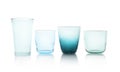 Set of colorful  glasses on white background Royalty Free Stock Photo