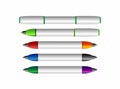 Set of colorful felt pens