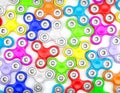 Set of colorful fidget spinners