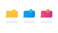 A Set of Colorful Folder and Document Icons for User Interfaces, vector design Generative AI Royalty Free Stock Photo