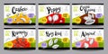 Set of hand drawn food labels, spices labels, fruit labels, vegetable labels Royalty Free Stock Photo