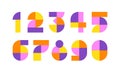 Set of colorful geometric numbers