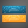 Set of colorful horizontal banners. Royalty Free Stock Photo