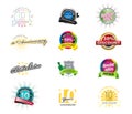 Set of colorful icons Royalty Free Stock Photo