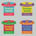 Set of Colorful Labels