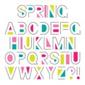 Set of colorful letters. Vector graphic alphabet symbols