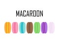 Set of colorful Macaroons