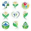 Set of colorful Medical icon symbol for element design with several variations Royalty Free Stock Photo