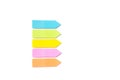 Set of colorful paper stickers isolated Royalty Free Stock Photo